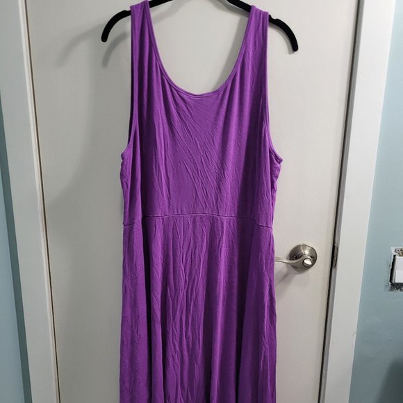 XXL Old Navy Purple A-Line Swing Dress - Picture 2 of 8
